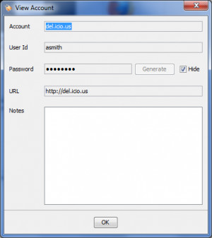 Universal Password Manager - náhled