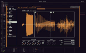 Music tracker - náhled