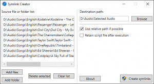 Symlink Creator - náhled