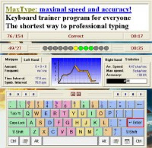 MaxType Typing Tutor - náhled