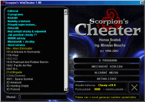 Scorpion's WinCheater - náhled