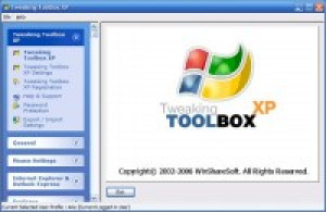 Tweaking Toolbox XP - náhled