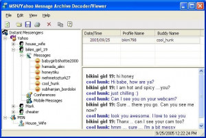 MSN & Yahoo Message Archive Decoder and Viewer - náhled