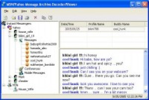 MSN & Yahoo Message Archive Decoder and Viewer - náhled
