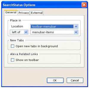 SearchStatus - náhled