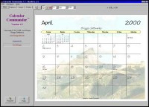 Calendar Commander - náhled