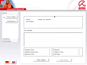 Avira Antivir Rescue System - náhled