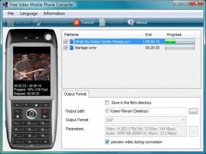Free Video Mobile Phone Converter - náhled