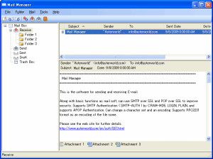 Mail Manager - náhled