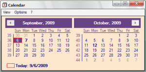 Calendar  - náhled