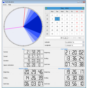 SunCalculator - náhled