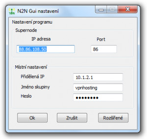 n2n gui - náhled