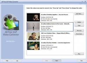 All Free 3GP Video Converter - náhled