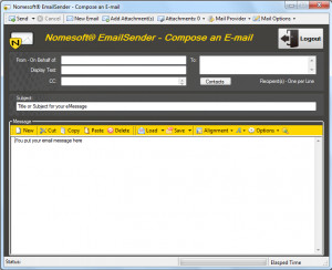 Nomesoft EmailSender - náhled