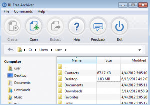 B1 Free Archiver - náhled