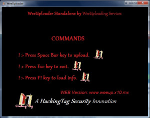 Wee Uploader - náhled