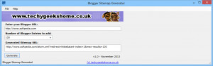 Blogger Sitemap Generator - náhled