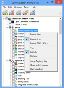 Easy Context Menu - náhled