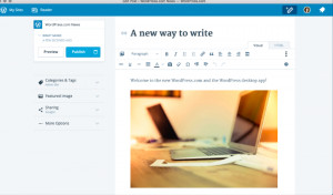 WordPress.com for Desktop - náhled