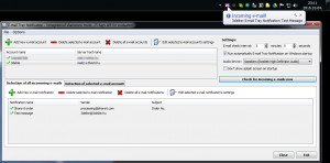 E-mail Tray Notification - náhled