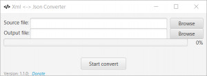 Xml2Json Converter - náhled