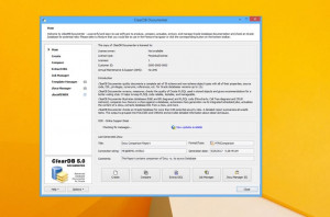 ClearDB Documenter - náhled