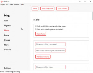 Laravel Kit - náhled