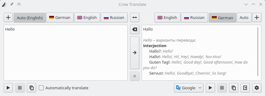 instaling Crow Translate 2.10.7