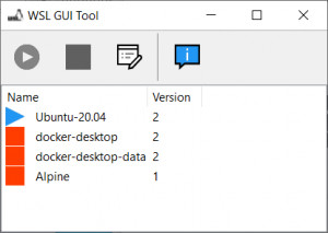 WSL GUI tool - náhled