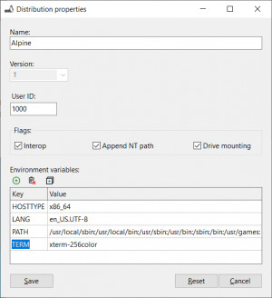 WSL GUI tool - náhled