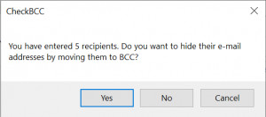 CheckBCC - náhled