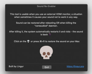 Mac Sound Re-Enabler - náhled