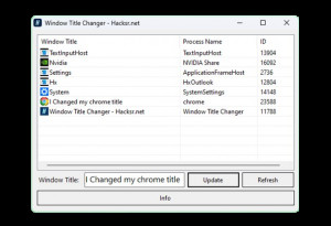 Window Title Changer - náhled
