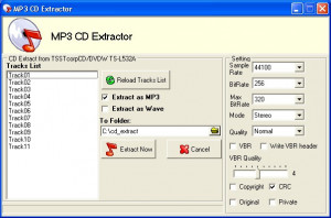 MP3 CD Extractor - náhled