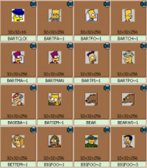 Simpsons Icons - náhled