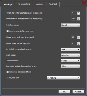 VSO Media Player - náhled