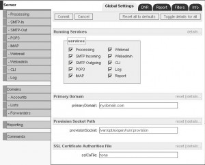 AXIGEN Mail Server - náhled