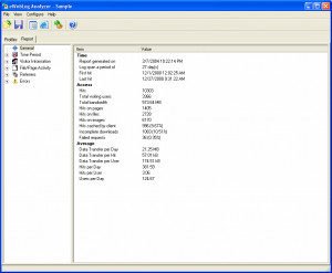 eWebLog Analyzer - náhled