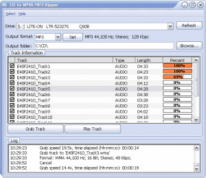CD to WMA MP3 Ripper - náhled