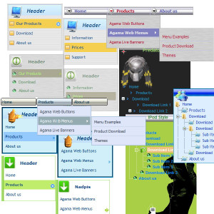 Agama Web Menus - náhled