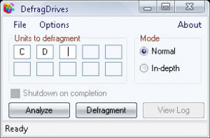 DefragDrives XP - náhled