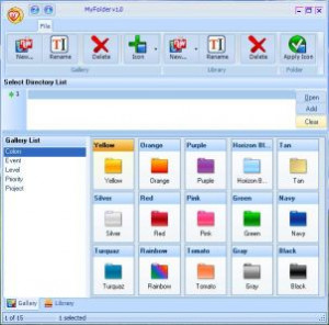 MyFolder - náhled