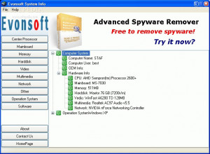 Evonsoft SysInfo - náhled