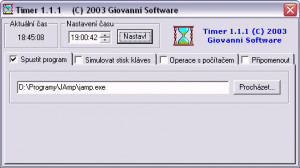 Timer - náhled