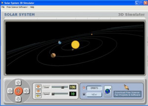 Solar System 3D Simulator - náhled