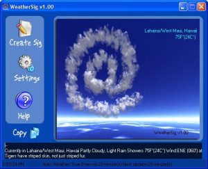 Weather Signature - náhled