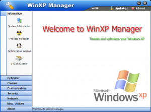 WinXP Manager - náhled