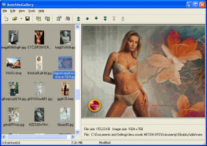 AutoSiteGallery - náhled