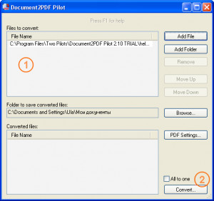 Document2PDF Pilot - náhled