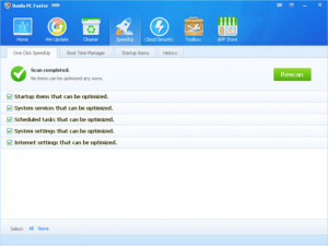 Baidu PC Faster - náhled